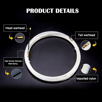 Nylon Wire Cable Electrical Fish Tape Puller Extractor Guide Device for Electrician PR Sale
Nylon Wire Cable Electrical Fish Tape Puller Extractor Guide Device for Electrician PR Sale
