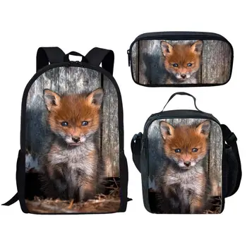 HYCOOL Cute Small Fox Cat Print Animal Backpack for Primary School Kids Children School Bags Set Food Storage Pouch Pencil Bags
HYCOOL Cute Small Fox Cat Print Animal Backpack for Primary School Kids Children School Bags Set Food Storage Pouch Pencil Bags