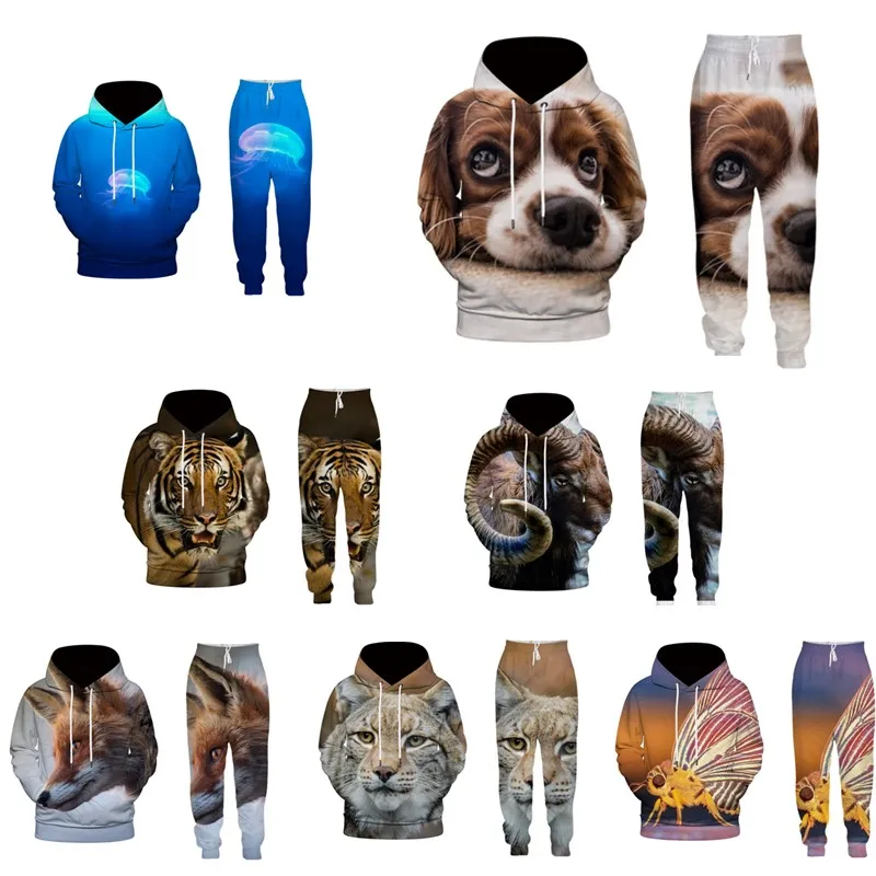EAnvog Animal World 3D Printed Sweatshirts Trousers 2pcs Sets For Women Men Cute Animals Hoodie Sweatpant Tracksuits Suits
EAnvog Animal World 3D Printed Sweatshirts Trousers 2pcs Sets For Women Men Cute Animals Hoodie Sweatpant Tracksuits Suits