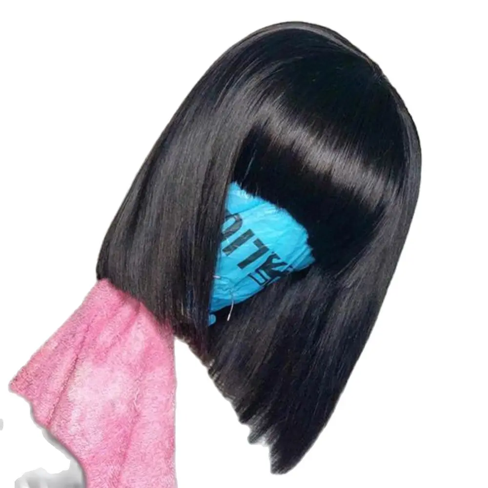 Short Bob Wig With Bangs Straight Brazilian Hair Wigs For Women Human Hair Glueless Full Machine Made Cheap Human Hair Wigs
Short Bob Wig With Bangs Straight Brazilian Hair Wigs For Women Human Hair Glueless Full Machine Made Cheap Human Hair Wigs