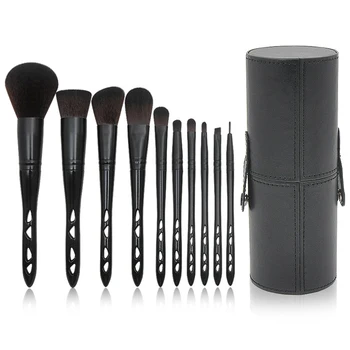 10Pcs/Set Black Porous Handle Makeup Brush Set Professional Blending Brush Powder Brush Foundation Brush Eyeshadow Brushes
10Pcs/Set Black Porous Handle Makeup Brush Set Professional Blending Brush Powder Brush Foundation Brush Eyeshadow Brushes