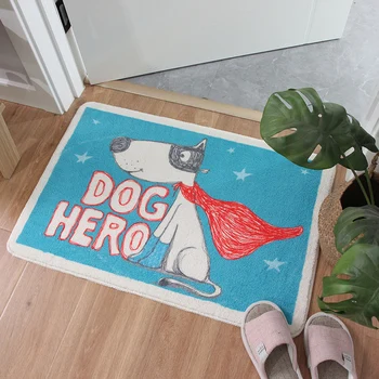 Cartoon Animal Dog Hero Shaggy Doormat Anti-skid Latex Bottom Indoor Entrance Floor Mat Machine Wash Bathroom Kitchen Rug Carpet
Cartoon Animal Dog Hero Shaggy Doormat Anti-skid Latex Bottom Indoor Entrance Floor Mat Machine Wash Bathroom Kitchen Rug Carpet