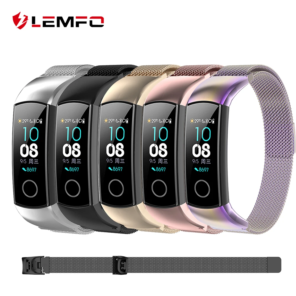 Умный Браслет LEMFO сменный магнитный браслет из нержавеющей стали для Huawei Honor Band