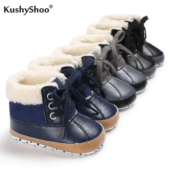 Kushyshoo Winter Snow Boots 2020 Fashion Solid Color Lace-Up PU Baby Shoes Casual All-match Non-slip Soft Bottom Newborn Shoes
Kushyshoo Winter Snow Boots 2020 Fashion Solid Color Lace-Up PU Baby Shoes Casual All-match Non-slip Soft Bottom Newborn Shoes