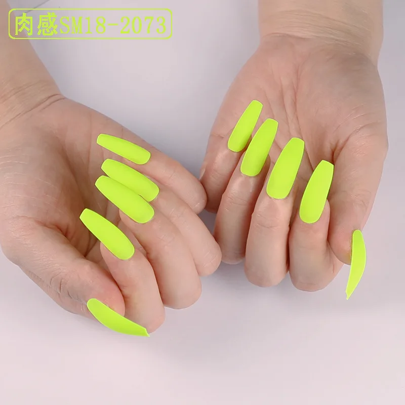 Lamemoria 24pcs/opp Coffin Fake Nails Matte Black Frosted Press on Nails Coloured White Black Peacock Blue False Nails
Lamemoria 24pcs/opp Coffin Fake Nails Matte Black Frosted Press on Nails Coloured White Black Peacock Blue False Nails