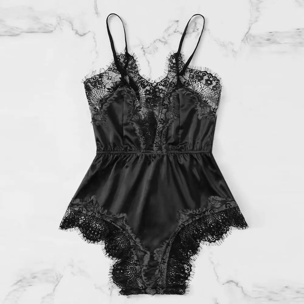 Nightwear Women Lingerie Women Satin Lace Bra Sexy Lingerie Underwear Siamese Sleepwear Bodysuit Babydoll seksowna bielizna 2020
Nightwear Women Lingerie Women Satin Lace Bra Sexy Lingerie Underwear Siamese Sleepwear Bodysuit Babydoll seksowna bielizna 2020