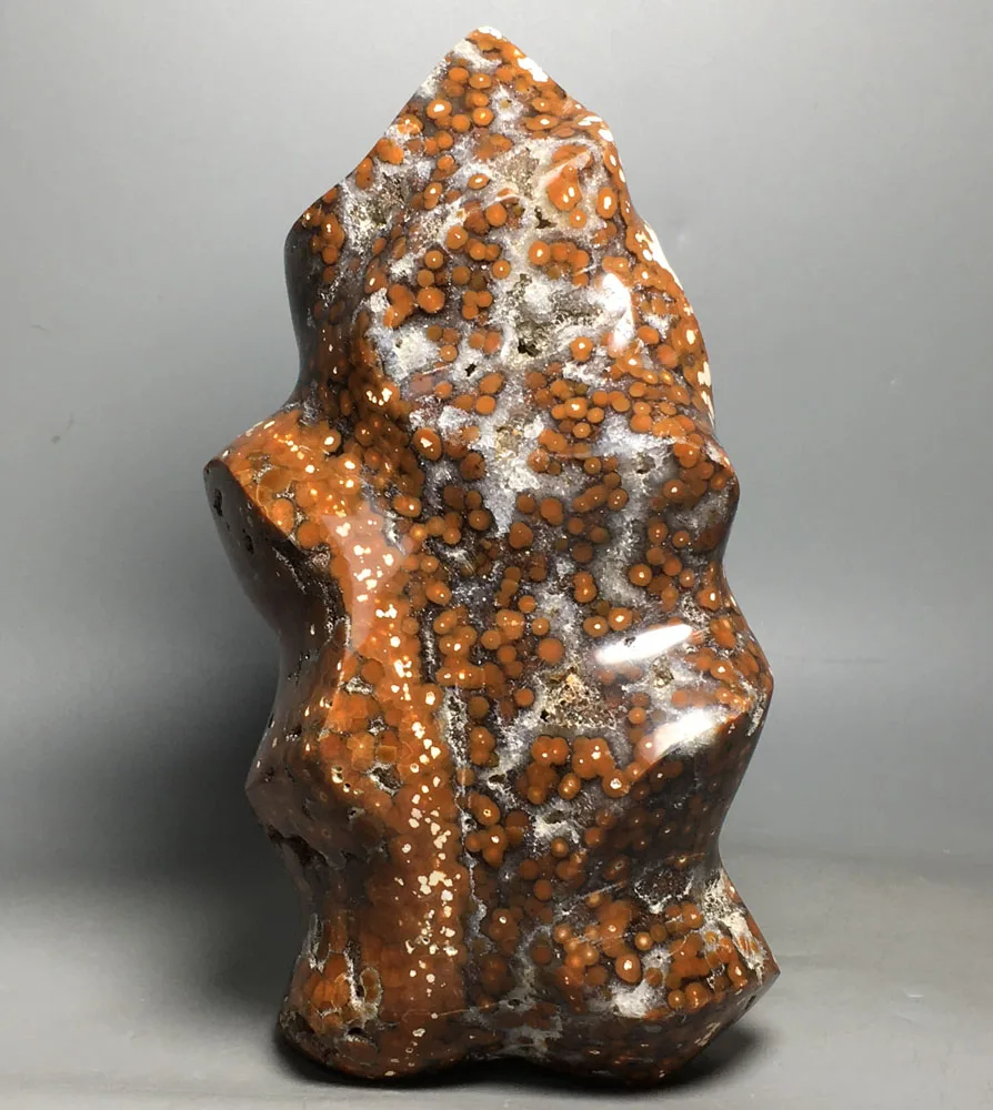 1102g Natural quartz crystal feng shui decorated Ocean jasper flame for sale 
1102g Natural quartz crystal feng shui decorated Ocean jasper flame for sale