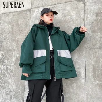 SuperAen Korean Style Women's Jackets Spring and Autumn New 2020 Ladies Jackets Hooded Pluz Size Fashion Women Clothing
SuperAen Korean Style Women's Jackets Spring and Autumn New 2020 Ladies Jackets Hooded Pluz Size Fashion Women Clothing