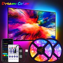 WS2812B LED Strip Light 1M-30M RGBIC 5V USB Bluetooth Control Flexible Lamp Tape Ribbon Diode For Room Festival Party Luces Gift
WS2812B LED Strip Light 1M-30M RGBIC 5V USB Bluetooth Control Flexible Lamp Tape Ribbon Diode For Room Festival Party Luces Gift