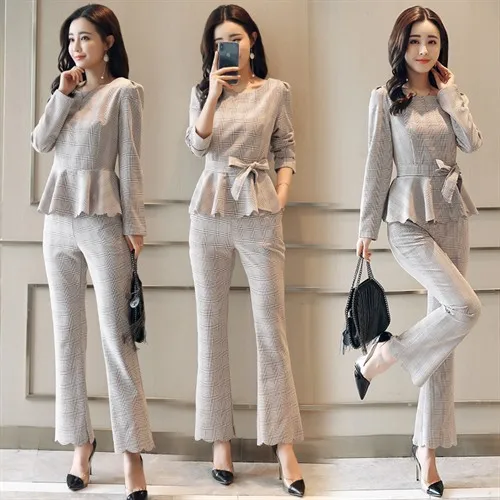 2018 Spring Clothing New Style Fashionable Set Korean-style WOMEN'S Wear Flounced Tops Slim Fit Slimming Bell-bottom Pants Two-P
2018 Spring Clothing New Style Fashionable Set Korean-style WOMEN'S Wear Flounced Tops Slim Fit Slimming Bell-bottom Pants Two-P