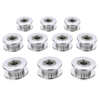 GT2 Idler Timing Pulley Bearing 20T(20 Tooth) 5mm Bore 20 Teeth Suitable For 6mm Belt Reprap 3D Printer(10Pcs)
GT2 Idler Timing Pulley Bearing 20T(20 Tooth) 5mm Bore 20 Teeth Suitable For 6mm Belt Reprap 3D Printer(10Pcs)