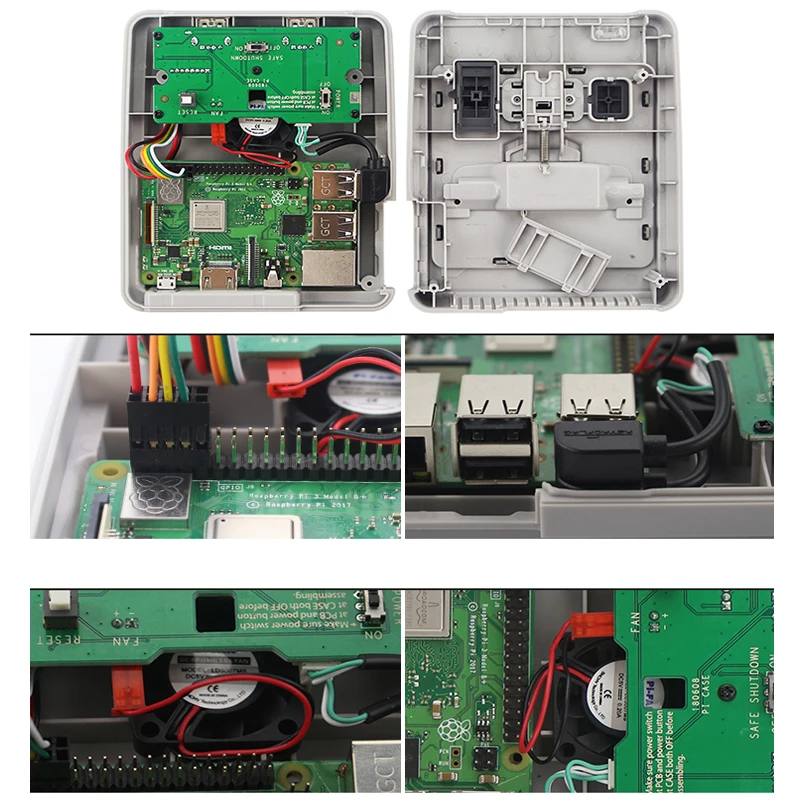 Raspberry Pi 3 Model B Plus игровой комплект + блок питания SD карта кабель HDMI радиатор чехол