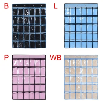 30 Pockets Transparent Storage Organizer Wardrobe Socks Finishing Bag
30 Pockets Transparent Storage Organizer Wardrobe Socks Finishing Bag