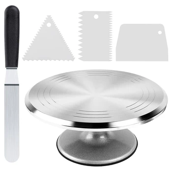 Cake Stand,Revolving Cake Turntable 12 Inch Rotating Cake Decorating Stand with Angled Icing Spatula,Cake Decorating
Cake Stand,Revolving Cake Turntable 12 Inch Rotating Cake Decorating Stand with Angled Icing Spatula,Cake Decorating