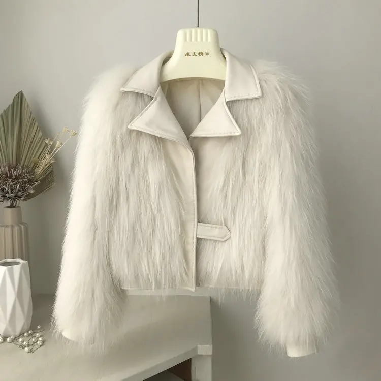 genuine leather jacket women's genuine raccoon fur coats (19)