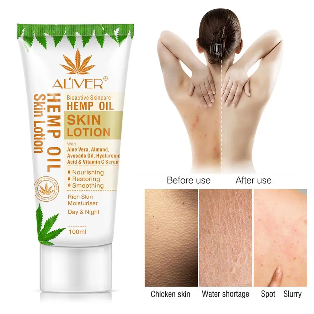100ML Aloe Vera Hemp Oil Body Skin Lotion Whitening Skin Nourishing Moisturizing Body Care Cream For Women Natural Herbal Cream
100ML Aloe Vera Hemp Oil Body Skin Lotion Whitening Skin Nourishing Moisturizing Body Care Cream For Women Natural Herbal Cream