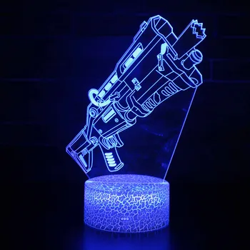 6 Styles Gun Modelling 3d LED Night Lights Touch Remote Control 7 Color Bedside Desk Table Lamp for Children Boys Xmas Gifts
6 Styles Gun Modelling 3d LED Night Lights Touch Remote Control 7 Color Bedside Desk Table Lamp for Children Boys Xmas Gifts