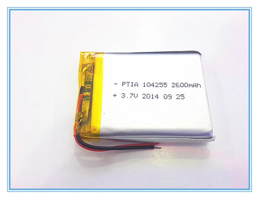 Free shipping 3.7 V lithium polymer battery 2600 mah 104255 mobile power supply tablet GPS navigator
Free shipping 3.7 V lithium polymer battery 2600 mah 104255 mobile power supply tablet GPS navigator