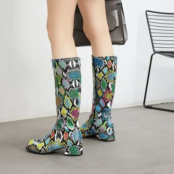 US4-13 Womens Round Toe Snake Pattern Match Colors Knee Thigh High Boots Block Heel Shoes Warm Winter Riding Plus Size New 2020
US4-13 Womens Round Toe Snake Pattern Match Colors Knee Thigh High Boots Block Heel Shoes Warm Winter Riding Plus Size New 2020