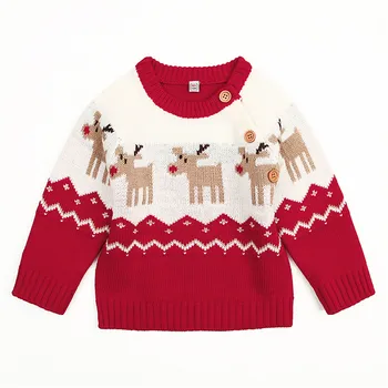 Baby Girl Winter Clothes Christmas Sweaters Boys Casual Clothes Toddler Long Sleeve Elk Print Sweaters For Girls Kids Warm Tops
Baby Girl Winter Clothes Christmas Sweaters Boys Casual Clothes Toddler Long Sleeve Elk Print Sweaters For Girls Kids Warm Tops