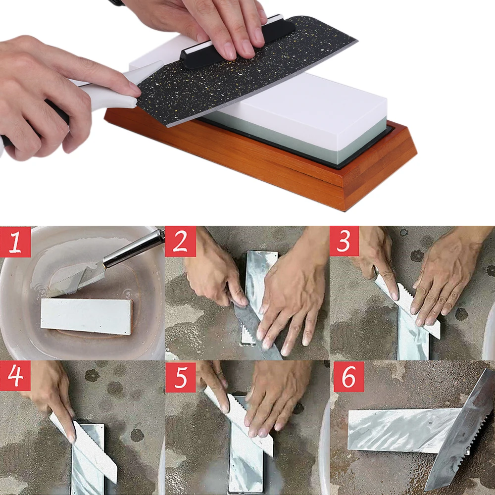 double side Kitchen Knife Sharpener Stone Whetstone Grindstone 3000/ 8000/6000 Sharpening Tool For All Knives White Corundum
double side Kitchen Knife Sharpener Stone Whetstone Grindstone 3000/ 8000/6000 Sharpening Tool For All Knives White Corundum