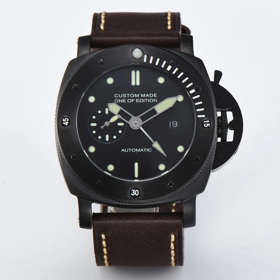 automatic mechanical watch watch men Luminous waterproof date pvd 316L Solid stainless steel Leather 47MM NH855
automatic mechanical watch watch men Luminous waterproof date pvd 316L Solid stainless steel Leather 47MM NH855