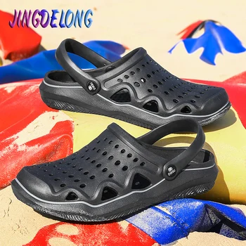 Fashion Men's Sandals Summer Crocks Hollow Men Sandals Non-slip Clogs Men's Beach Sandals Outdoor Comfortable Men Sandals 
Fashion Men's Sandals Summer Crocks Hollow Men Sandals Non-slip Clogs Men's Beach Sandals Outdoor Comfortable Men Sandals