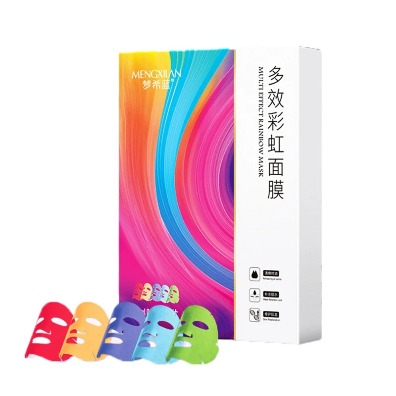 5pcs Five-color Multi-effect Moisturizing Anti-oxidant Brightening Repair Colorful Rainbow Masks Set Skin Care
5pcs Five-color Multi-effect Moisturizing Anti-oxidant Brightening Repair Colorful Rainbow Masks Set Skin Care