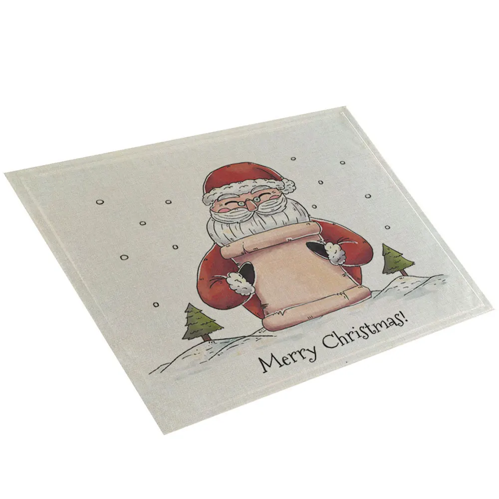 Christmas Table Mat Cartoon Pattern Dining Table Mat Cloth Table Napkin For Wedding Kitchen Anti-Slip Cup Mat Party Decoration
Christmas Table Mat Cartoon Pattern Dining Table Mat Cloth Table Napkin For Wedding Kitchen Anti-Slip Cup Mat Party Decoration