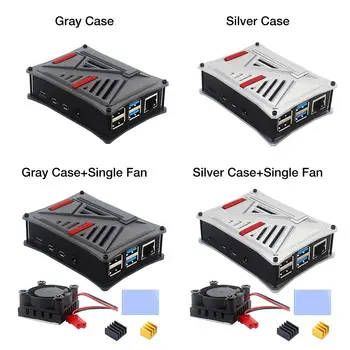 For Latest Raspberry Pi 4 Model B ABS Case Plastic Shell With Cooling Fan Gray/silver Protective Case For Raspberry Pi 1G 2G 4G
For Latest Raspberry Pi 4 Model B ABS Case Plastic Shell With Cooling Fan Gray/silver Protective Case For Raspberry Pi 1G 2G 4G