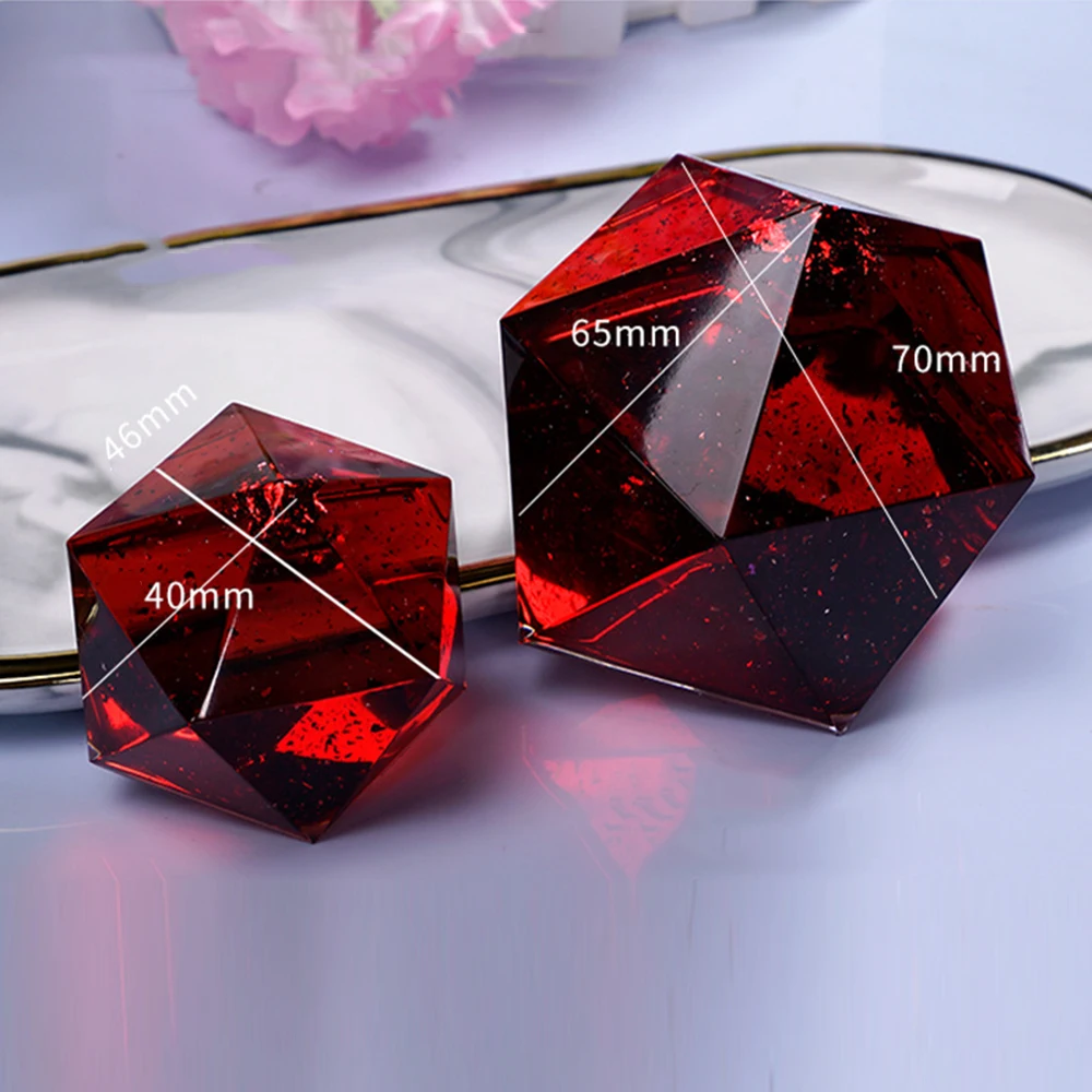 Crystal Epoxy Mould High Mirror Multi-faceted Conical Vertebral Table Decoration Silicone Mould wax mold
Crystal Epoxy Mould High Mirror Multi-faceted Conical Vertebral Table Decoration Silicone Mould wax mold