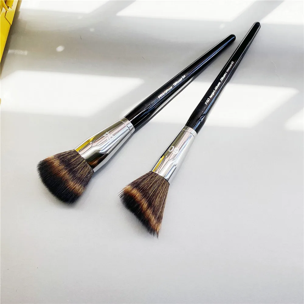 

Pro Angled Diffuser #60 Foundation Makeup Brush #64 Synthetic Contour Highlighter Blush Powder Cosmetics Blending Beauty Tools