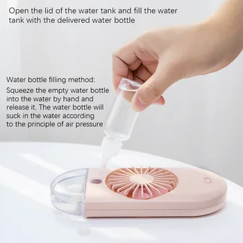 MiNi Spray Humidification Portable Handheld Small Fan Student Charging Fan ventilador de deporte breeze blast WY526
MiNi Spray Humidification Portable Handheld Small Fan Student Charging Fan ventilador de deporte breeze blast WY526
