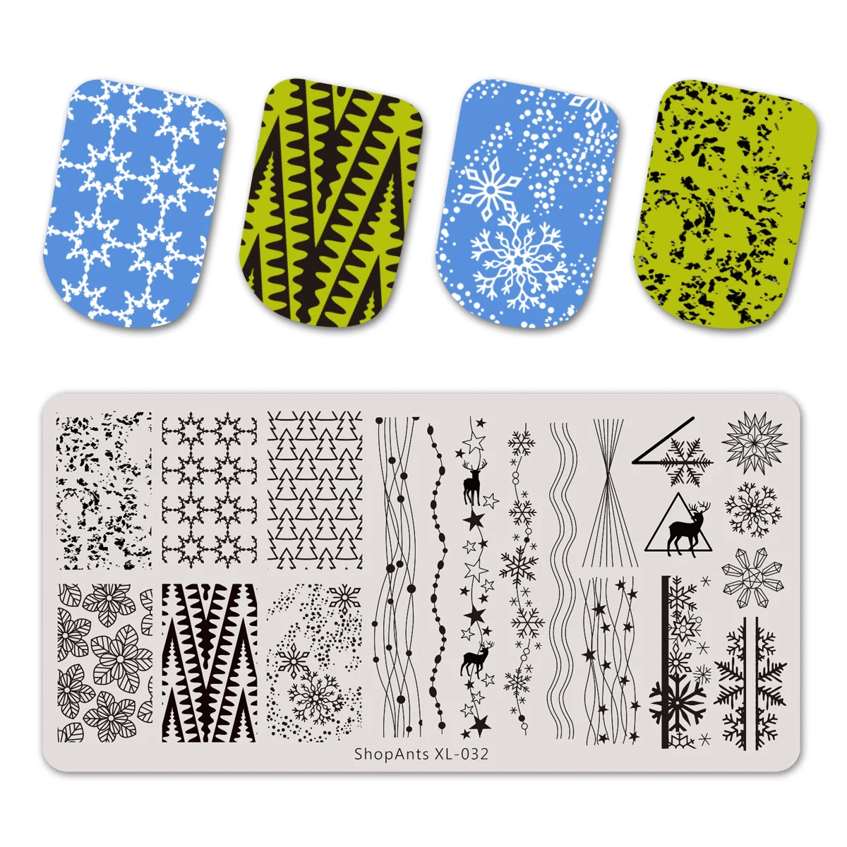 SHOPANTS Christmas Theme Nail Stamping Plate Geometroic Pattern Mixed Nail Art Image Template
SHOPANTS Christmas Theme Nail Stamping Plate Geometroic Pattern Mixed Nail Art Image Template