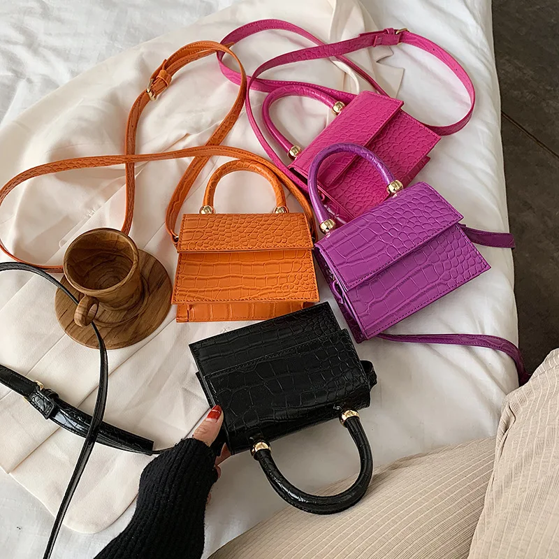 Women's Small Bag Women's PU Leather Shoulder Strap Crocodile Handbag Handbag Brand Designer Evening Bag Sac A Main
Women's Small Bag Women's PU Leather Shoulder Strap Crocodile Handbag Handbag Brand Designer Evening Bag Sac A Main