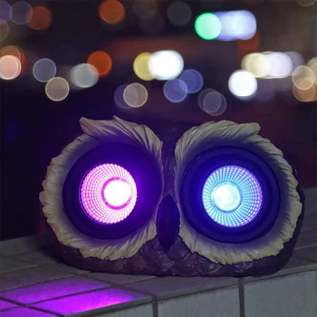 Owl Eyes Shape Solar Lights Outdoor Waterproof Landscape Lighting Halloween Lights Multi-Color For Gift Animal Shape Lamp 
Owl Eyes Shape Solar Lights Outdoor Waterproof Landscape Lighting Halloween Lights Multi-Color For Gift Animal Shape Lamp