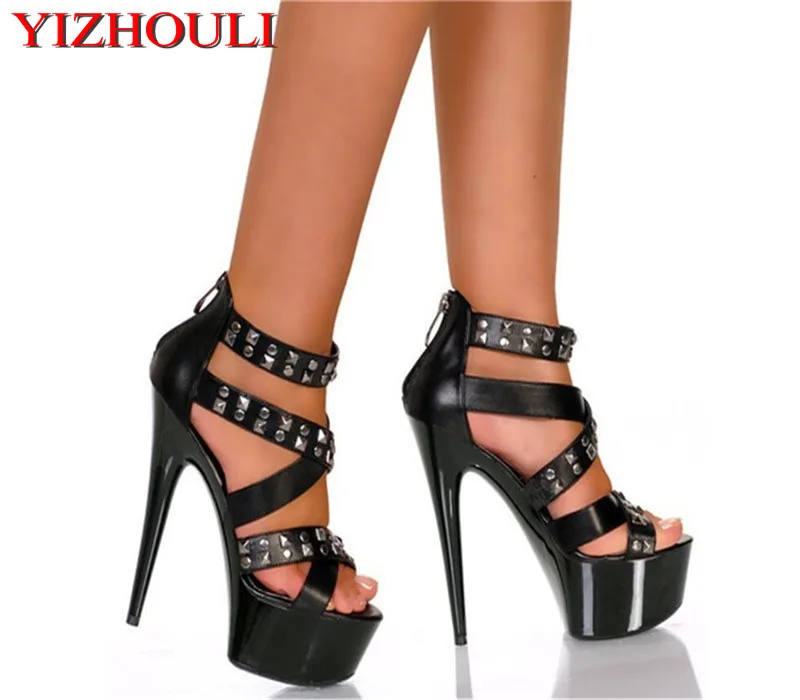 

Rivet in the sexy summer of the new, buckle 15CM of open-toe sandals, high-heeled shoes banquets, dancing shoes