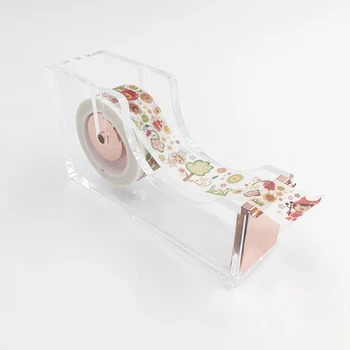 Transparent Washi Tape Dispenser Rose Gold Stationery Clear Acrylic Packing Adhesive Band Cutter for Tape Office School Supplies
Transparent Washi Tape Dispenser Rose Gold Stationery Clear Acrylic Packing Adhesive Band Cutter for Tape Office School Supplies