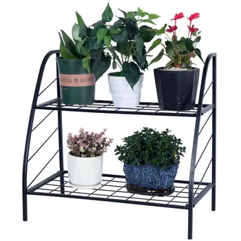 2-Tier Plant Pot Stand Flower Rack Shelves Bonsai Display Shelf Metal Tray Design Yard Garden Balcony Flowerpot Stand Greenhouse
2-Tier Plant Pot Stand Flower Rack Shelves Bonsai Display Shelf Metal Tray Design Yard Garden Balcony Flowerpot Stand Greenhouse