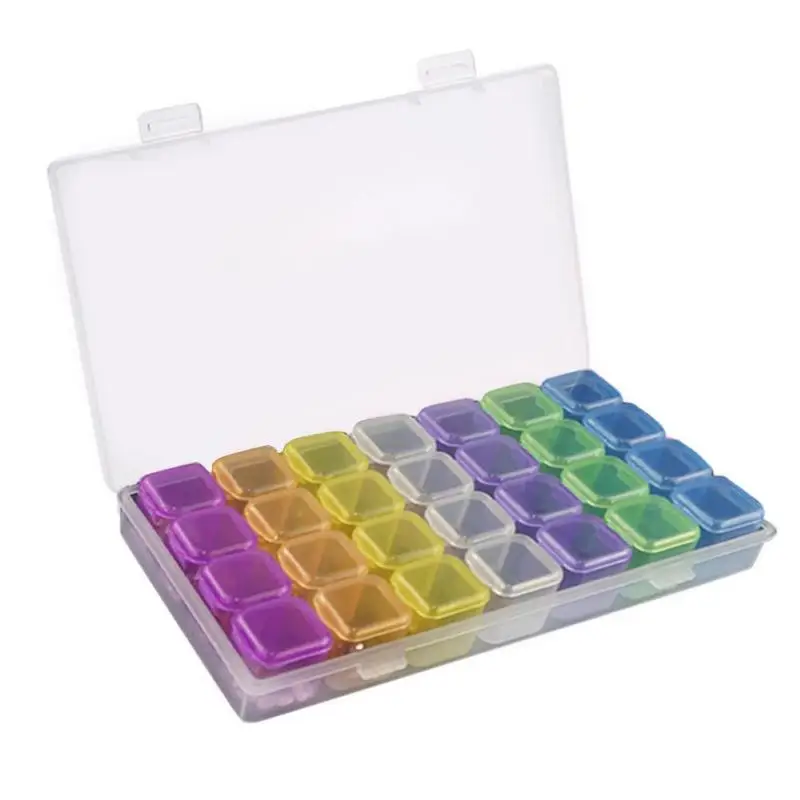 28 Grids Plastic Nail Storage Box PP Light Practical Compact Rhinestones Simplicity Jewelry Organizer Manicure Tools
28 Grids Plastic Nail Storage Box PP Light Practical Compact Rhinestones Simplicity Jewelry Organizer Manicure Tools