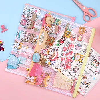10PCS Cute Cartoon Grid Pencil Case A4a5 Large Capacity Transparent File Holder Girl's Heart Stationery Storage
10PCS Cute Cartoon Grid Pencil Case A4a5 Large Capacity Transparent File Holder Girl's Heart Stationery Storage