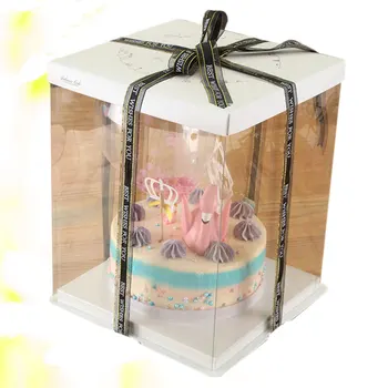 Birthday Cake Packing Box Plastic Cake Box 3 in 1 Cake Container Dessert Packing Box Random Color (Single Layer, 36cm)
Birthday Cake Packing Box Plastic Cake Box 3 in 1 Cake Container Dessert Packing Box Random Color (Single Layer, 36cm)