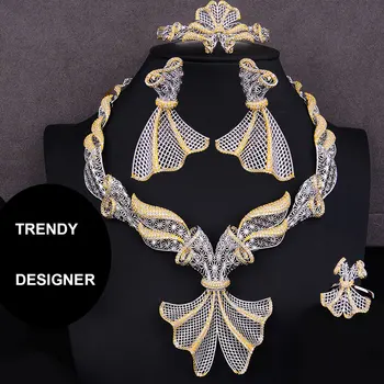 Soramoore 4PCS New Fashion Luxury Bowknot Jewelry Set african For Women Wedding African Cubic Zirconia Dubai Bridal Jewelry 2020
Soramoore 4PCS New Fashion Luxury Bowknot Jewelry Set african For Women Wedding African Cubic Zirconia Dubai Bridal Jewelry 2020