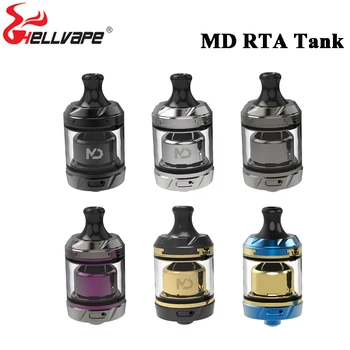 Original Hellvape MD RTA Tank 4ML Turntable Swap Electronic Cigarette Atomizer adjust Airflow for MTL DTL vaping 
Original Hellvape MD RTA Tank 4ML Turntable Swap Electronic Cigarette Atomizer adjust Airflow for MTL DTL vaping