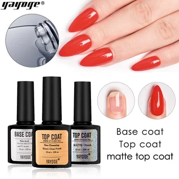 Yayoge 10ml Top Coat Base Coat Gel Polish UV Led Nail Primer Bonder Intense Seal Fast Drying Gel Polish Base for Nails Art
Yayoge 10ml Top Coat Base Coat Gel Polish UV Led Nail Primer Bonder Intense Seal Fast Drying Gel Polish Base for Nails Art