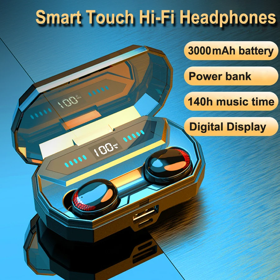 Wireless Headphones Bluetooth Headset 5.0 Noise Canceling HIFI Headphone for Phone with LED Display Sport Earphones PK X10 Tws
Wireless Headphones Bluetooth Headset 5.0 Noise Canceling HIFI Headphone for Phone with LED Display Sport Earphones PK X10 Tws