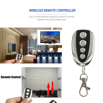 U-shaped 433Mhz Wireless Universal Copy Remote Control Metal 4 Key Garage Door Duplicator Mini Portable Key Fob Controller
U-shaped 433Mhz Wireless Universal Copy Remote Control Metal 4 Key Garage Door Duplicator Mini Portable Key Fob Controller