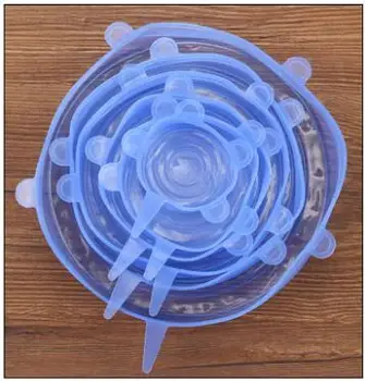 6pcs/set Food Fresh Keeping Silicone Lids Durable Reusable Food Save Cover Heat Resisting Fits All Sizes and Shapes of Container
6pcs/set Food Fresh Keeping Silicone Lids Durable Reusable Food Save Cover Heat Resisting Fits All Sizes and Shapes of Container