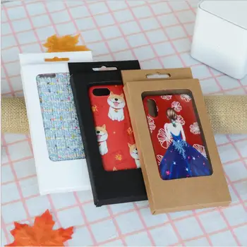 20pcs Blank Cardboard Box Phone Case Packing Box Kraft White Black Paper Box With PVC Window Jewelry Display Box
20pcs Blank Cardboard Box Phone Case Packing Box Kraft White Black Paper Box With PVC Window Jewelry Display Box