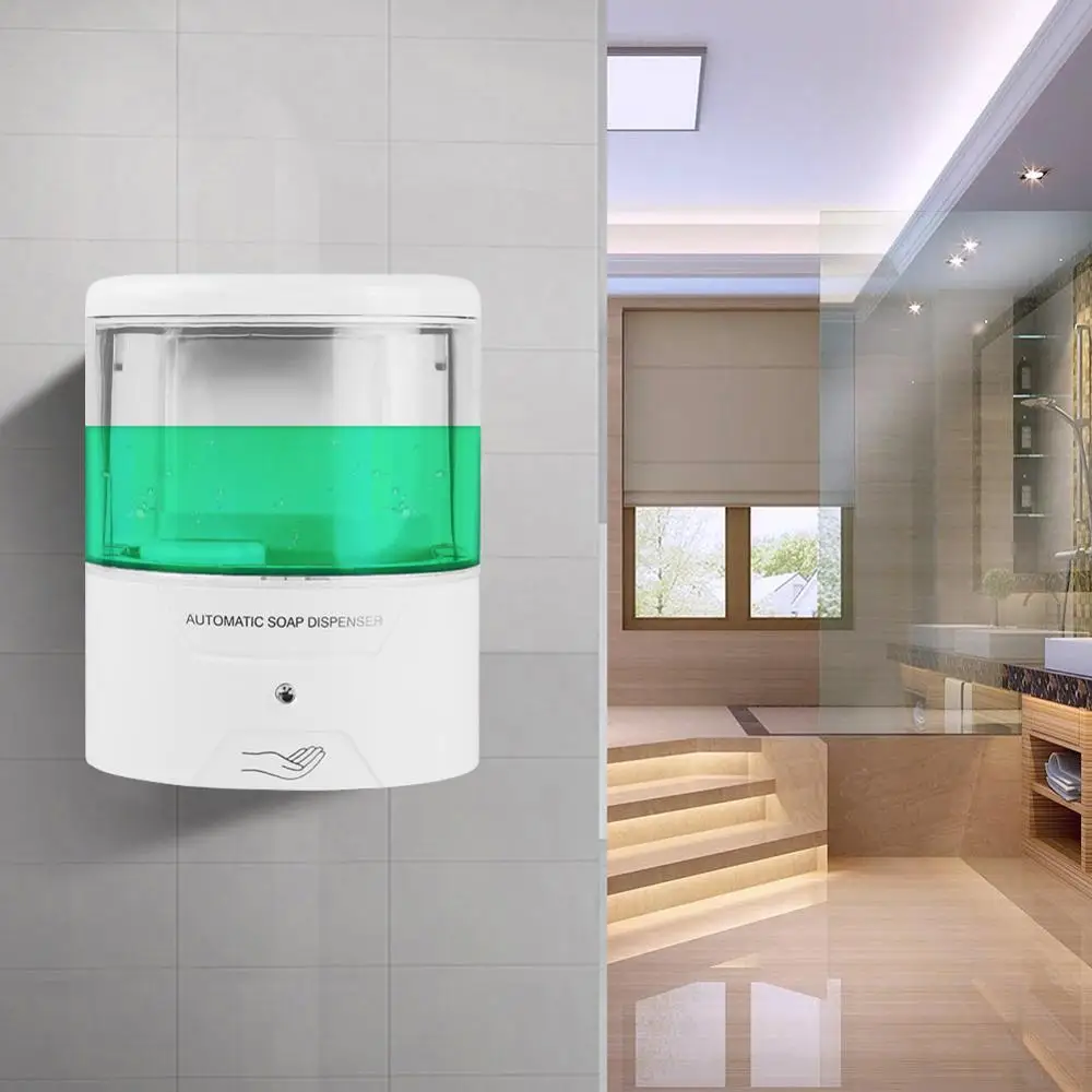 600ml automatic soap dispenser touchless sensor IR Sensor Soap Dispenser wall Soap Lotion Pump for Kitchen Bathroom
600ml automatic soap dispenser touchless sensor IR Sensor Soap Dispenser wall Soap Lotion Pump for Kitchen Bathroom